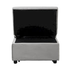 Folding Ottoman Sofa Bed-Gray