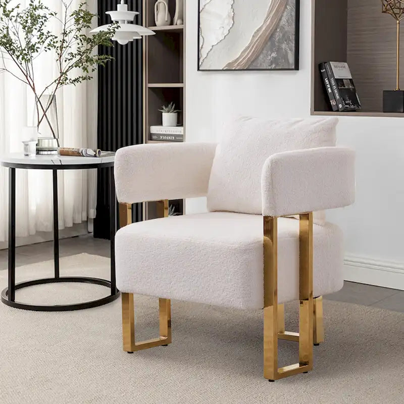 Modern 24.4 Upholstered Accent Chair (Set of 2)