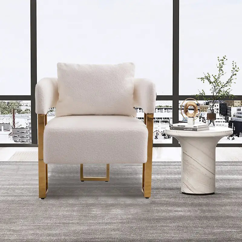 Modern 24.4 Upholstered Accent Chair (Set of 2)