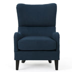 Navy Blue 27 High Back Accent Chair with Wing Back