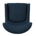 Navy Blue 27 High Back Accent Chair with Wing Back