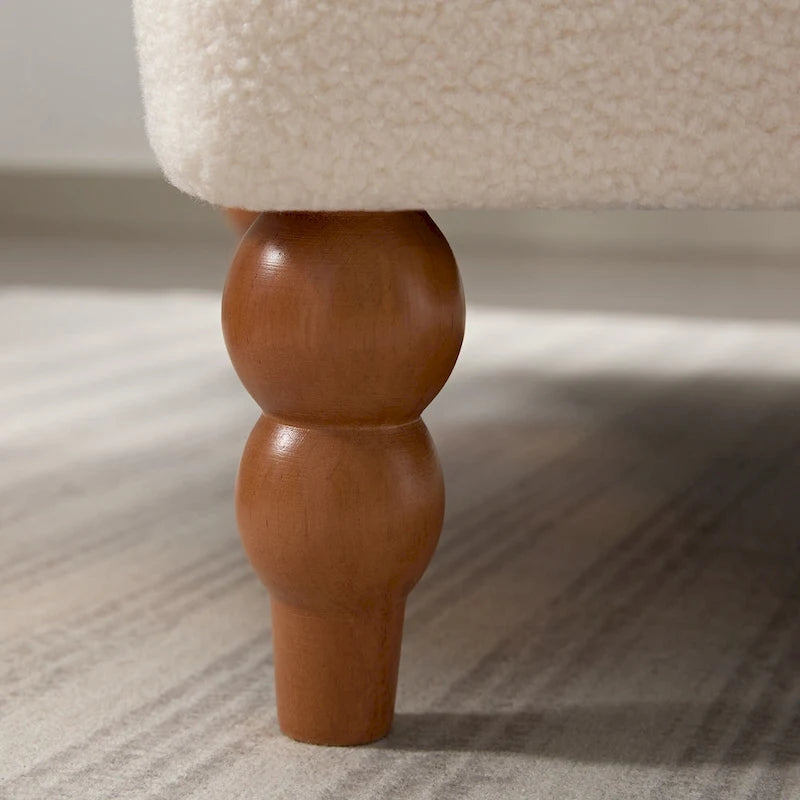 37.8 Velvet Accent Chair with Ergonomic Lumbar Support