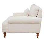 37.8 Velvet Accent Chair with Ergonomic Lumbar Support