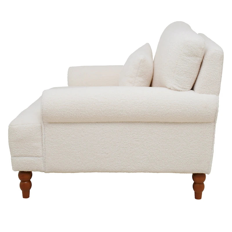 37.8 Velvet Accent Chair with Ergonomic Lumbar Support