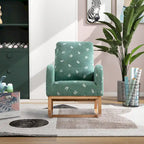26.8 Upholstered High Back Rocking Chair with Side Pocket