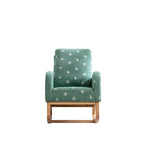 26.8 Upholstered High Back Rocking Chair with Side Pocket