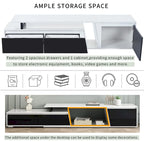 White Modern Extendable TV Stand for 100 TVs
