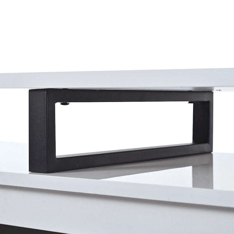 White Modern Extendable TV Stand for 100 TVs