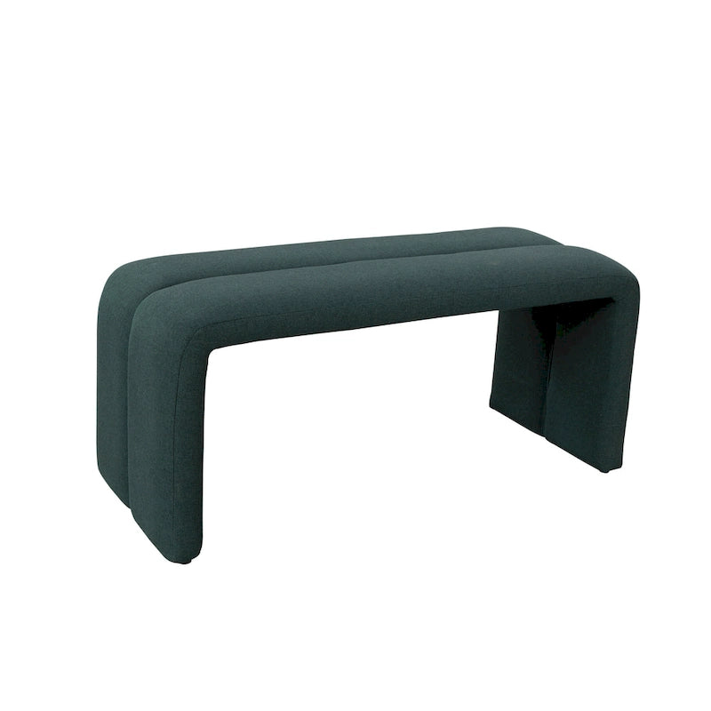 Modern Upholstered Bench Ottoman Set Including Four Benches