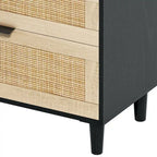 Bedroom Rattan Dresser with Drawers