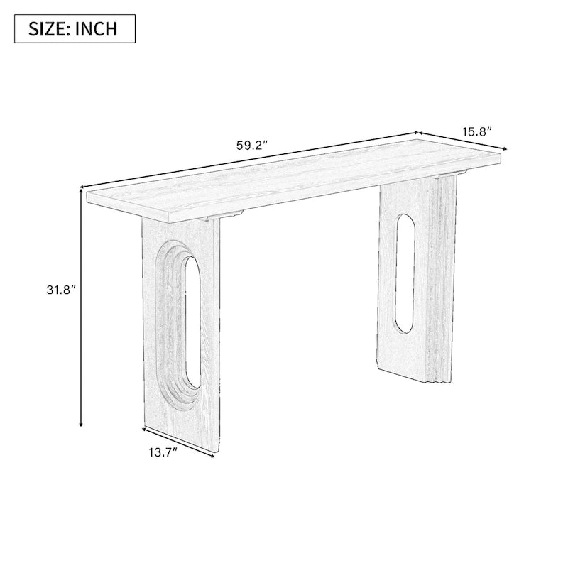 Uniquely Designed Console Table