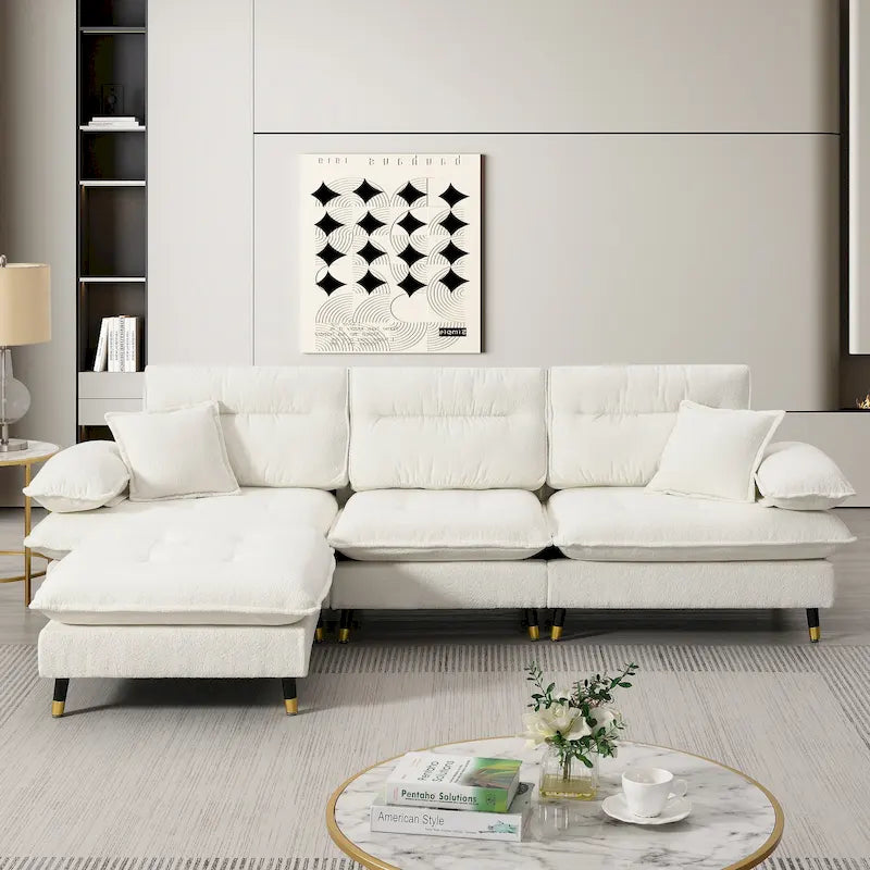 L shaped Convertible Sectional Sofa