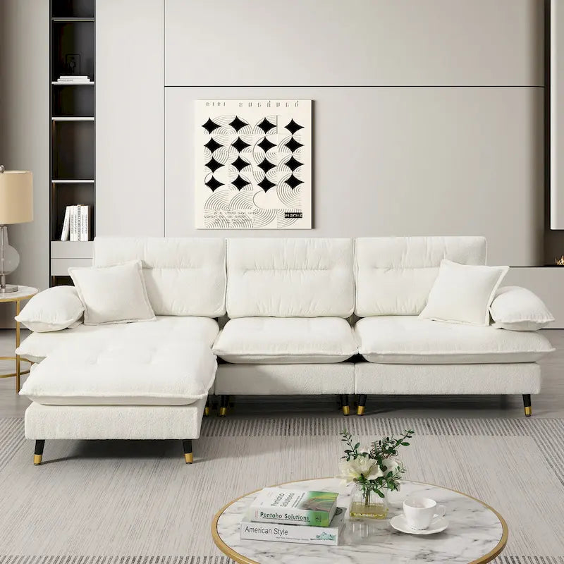 L shaped Convertible Sectional Sofa