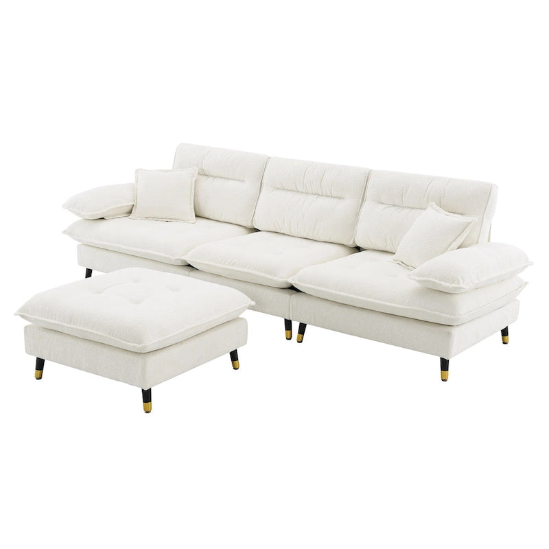 L shaped Convertible Sectional Sofa