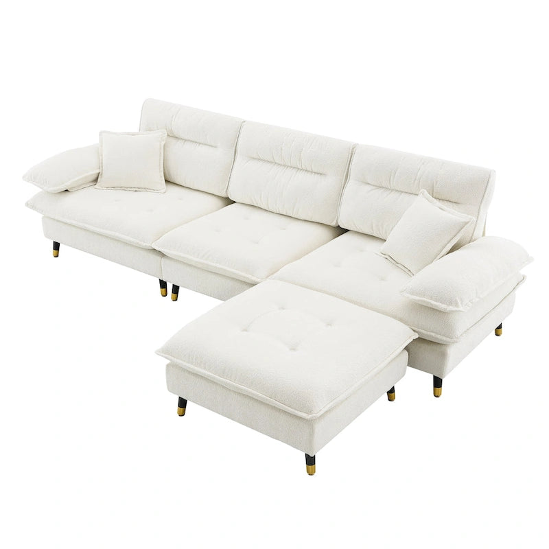 L shaped Convertible Sectional Sofa