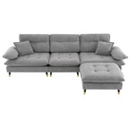 L shaped Convertible Sectional Sofa