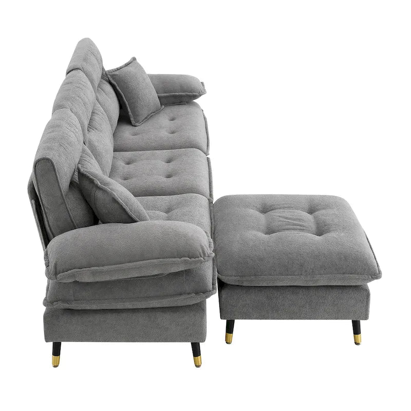 L shaped Convertible Sectional Sofa