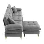L shaped Convertible Sectional Sofa