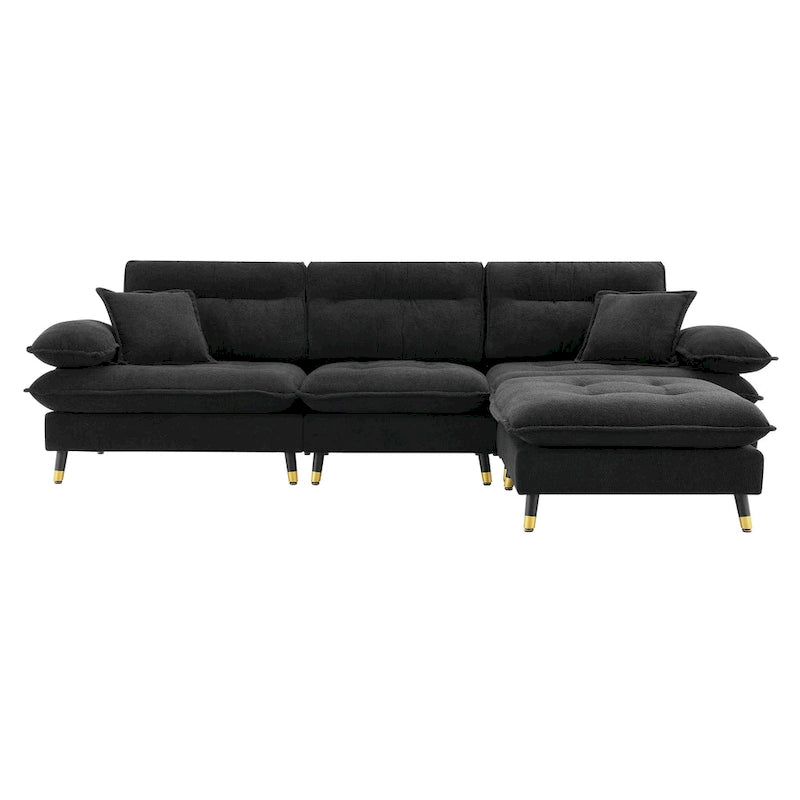 L shaped Convertible Sectional Sofa
