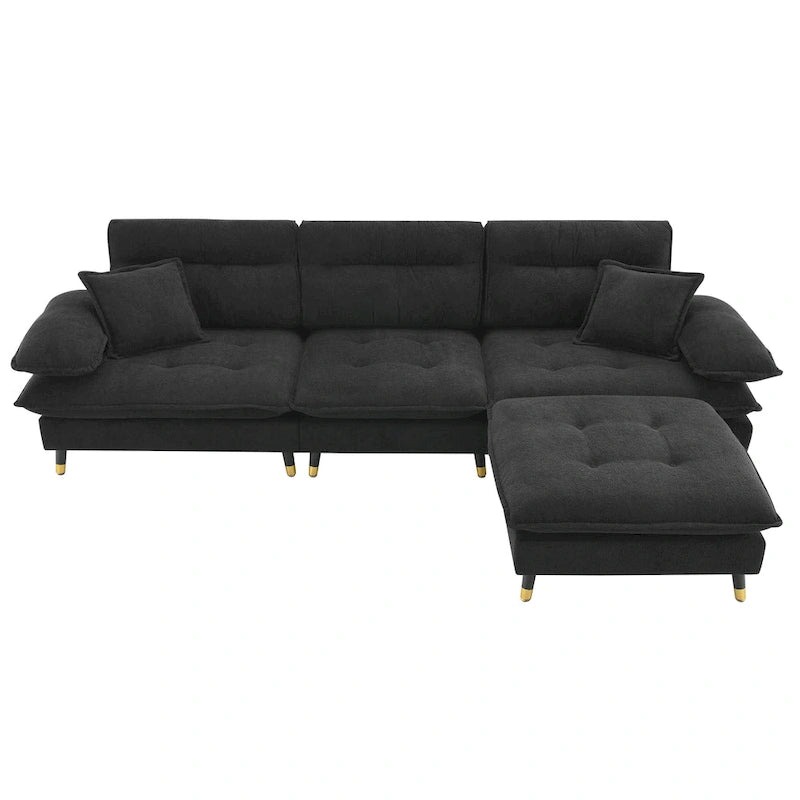 L shaped Convertible Sectional Sofa