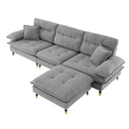 L shaped Convertible Sectional Sofa