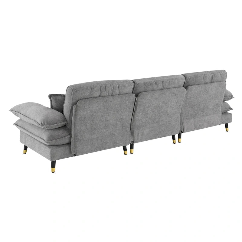 L shaped Convertible Sectional Sofa