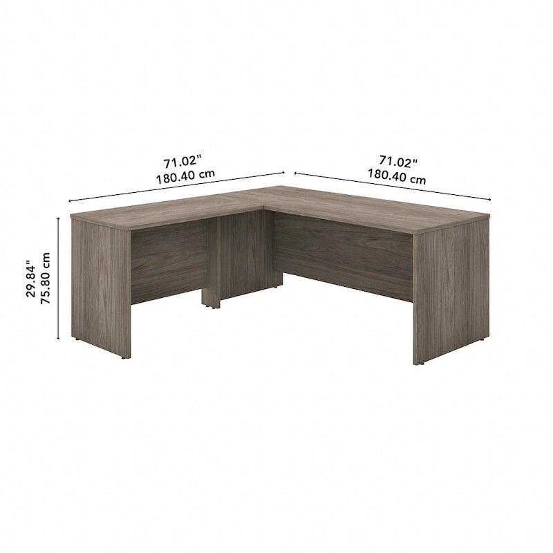 L-Shaped Desk - 72"W with 42"W Return