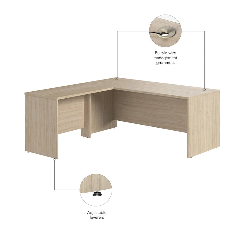 L-Shaped Desk - 72"W with 42"W Return