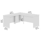 L-Shaped Desk - 72"W with 42"W Return