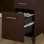 Bush Furniture Somerset 72W L Shaped Desk with Storage Hutch