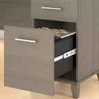 Bush Furniture Somerset 72W L Shaped Desk with Storage Hutch