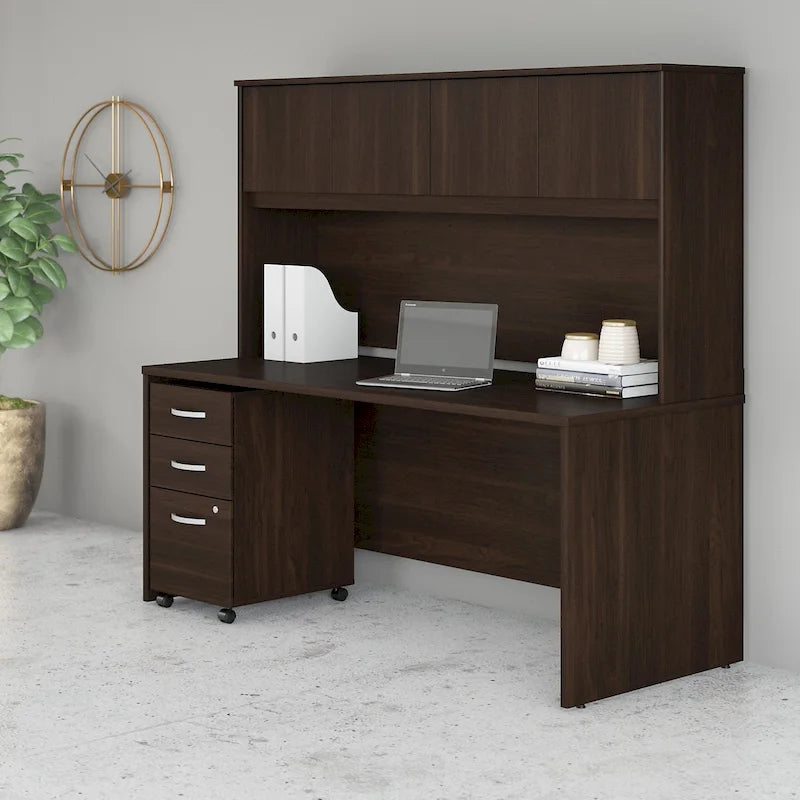 Studio C 72W Desk with Hutch and Drawers by Bush Business Furniture