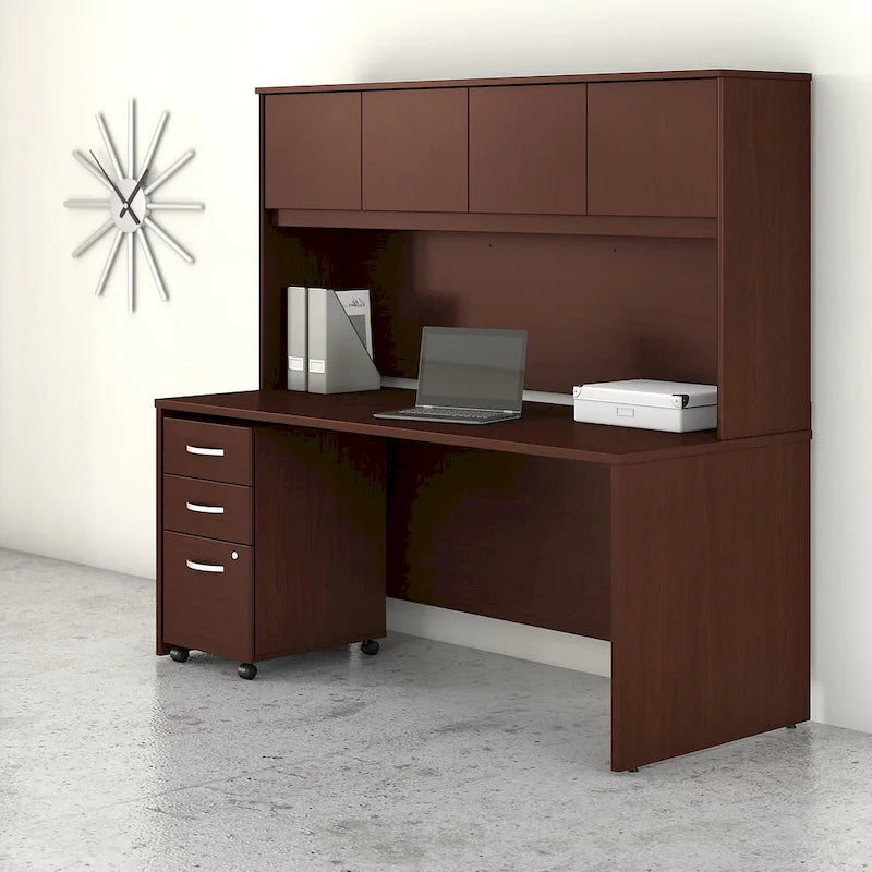 Studio C 72W Desk with Hutch and Drawers by Bush Business Furniture