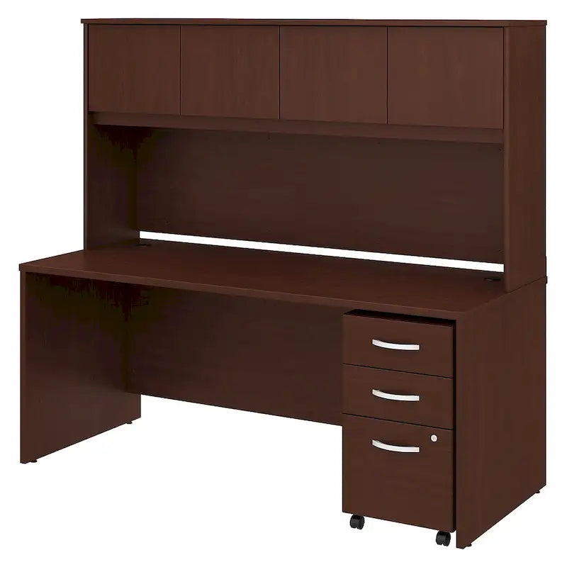 Studio C 72W Desk with Hutch and Drawers by Bush Business Furniture