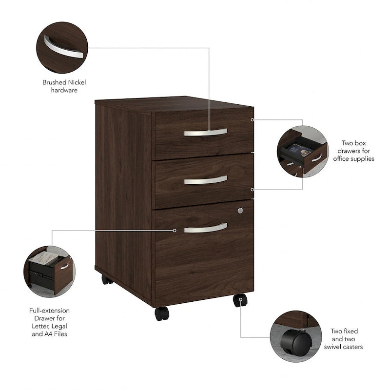 Studio C 72W Desk with Hutch and Drawers by Bush Business Furniture
