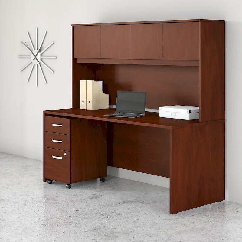 Studio C 72W Desk with Hutch and Drawers by Bush Business Furniture