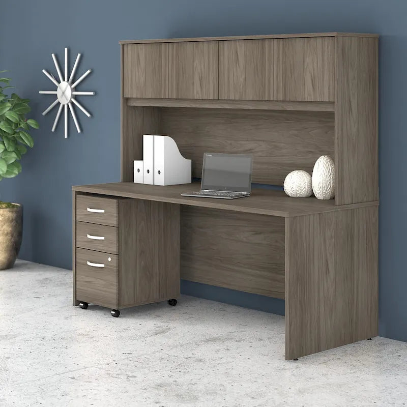 Studio C 72W Desk with Hutch and Drawers by Bush Business Furniture