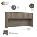 Studio C 72W Desk with Hutch and Drawers by Bush Business Furniture