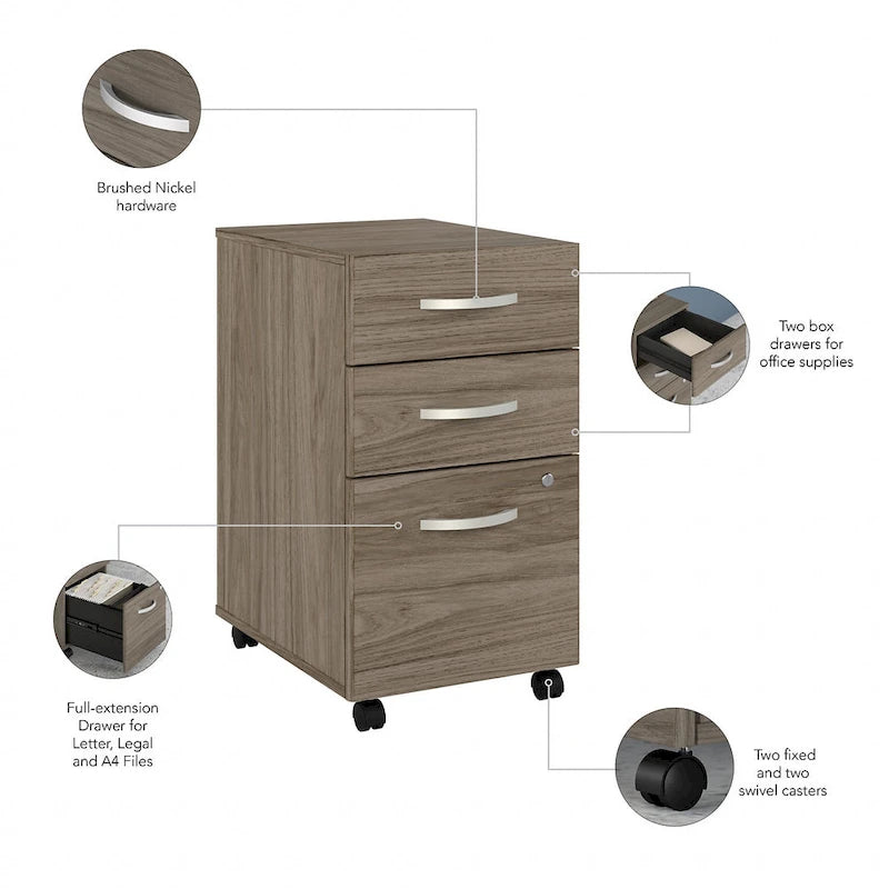 Studio C 72W Desk with Hutch and Drawers by Bush Business Furniture