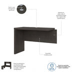 Echo 42W Desk Return/Bridge by Bush Business Furniture
