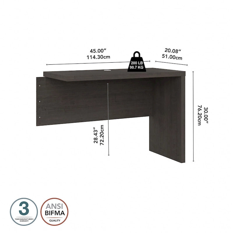 Echo 42W Desk Return/Bridge by Bush Business Furniture