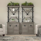 Coliseum Designer Bookcase with Doors (Set of Two) by Bush Furniture