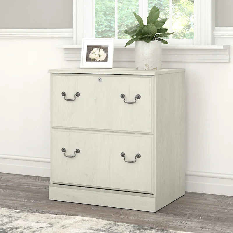 Bush Furniture Saratoga Lateral File Cabinet in Harvest Cherry