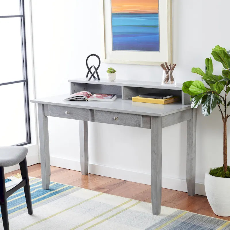 SAFAVIEH Agueda 2-Drawer Work Office Desk
