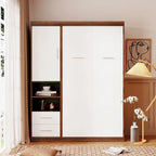 Twin Size Murphy Bed Wall Bed with Cabinet