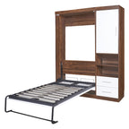 Twin Size Murphy Bed Wall Bed with Cabinet
