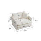 GDFStudio - Fiona Chenille Single Seat Sofa with Modular Flexibility and Plush Comfort