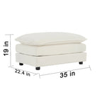 GDFStudio - Fiona Chenille Single Seat Sofa with Modular Flexibility and Plush Comfort