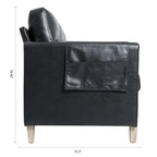 Larb Modern Solid Wood Three-Seater Sofa Couch by Christopher Knight Home