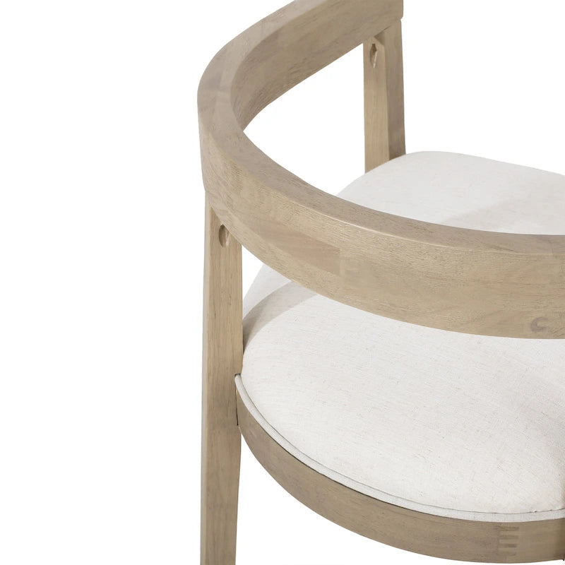 Christopher Knight Home - Livia 95-Inch Table and Upholstered Arm Chairs Dining Set
